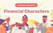 30多个财务人物动画插图素材