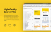 黄色系精品完整项目的租车打车共享用车app界面设计优质设计素材下载，提供sketch格式源文件