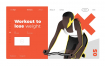 9款运动瑜伽跑步健身插画扁平化banner背景网页UI插图AI矢量设计素材