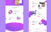 粉色年轻企业网站设计XD和PSD模板设计素材下载