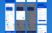 27个蓝色系银行钱包应用app设计优质设计素材下载(提供Sketch格式下载）