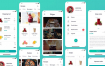 25个美食食品配方app界面UI设计素材下载