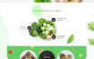 5款面试作品绿色有机蔬菜食品餐饮水果品牌企业官网站网页UI海报设计模版素材