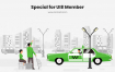 80个绿色清爽舒服的出租车司机汽车租赁项目UI工具包优质设计素材下载（提供Adobe XD和sketch格式源文件）
