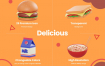 25个美食美味3D插图图标包