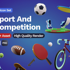 3D运动与竞赛图标源文件设计素材下载