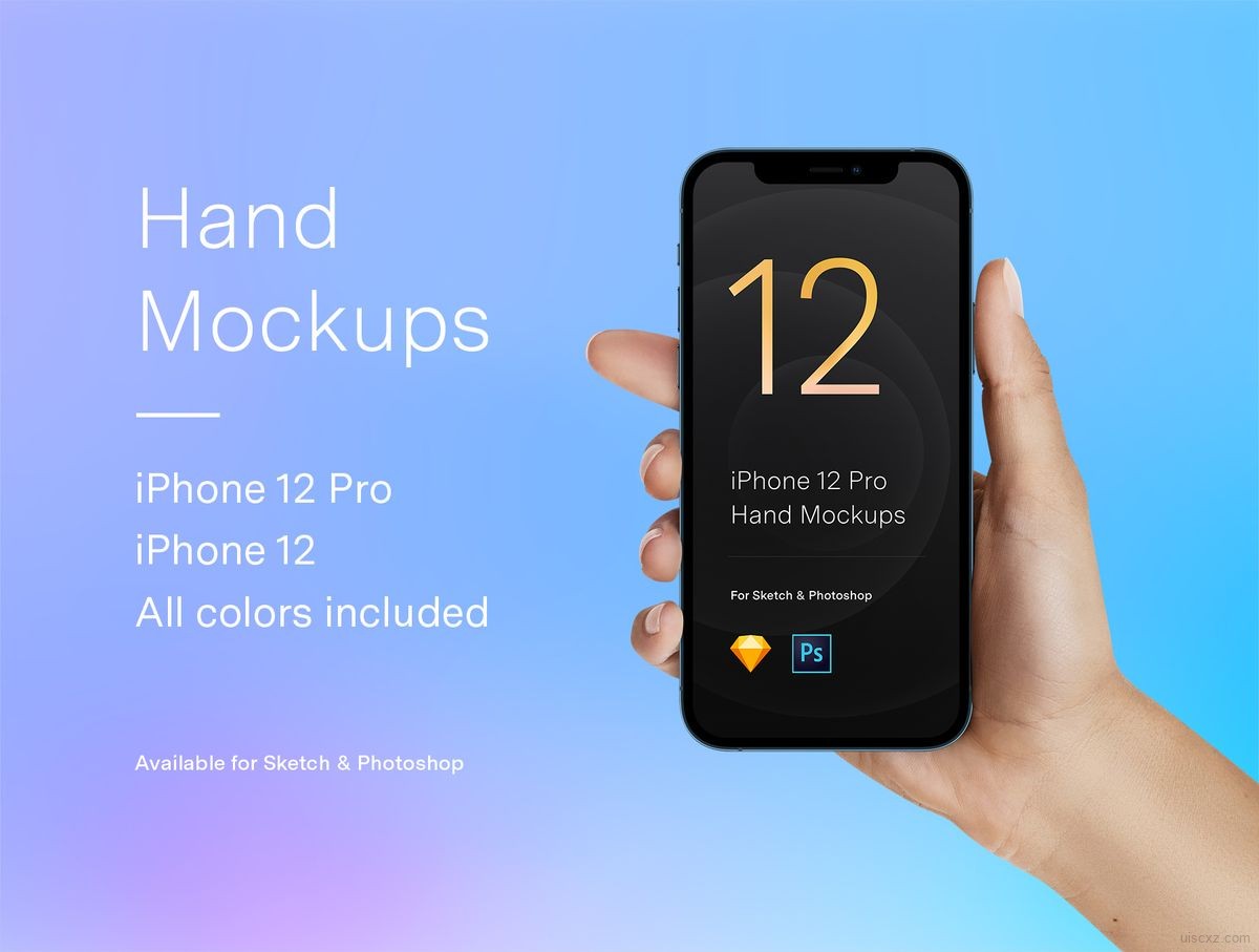 Iphone 12 Pro高精度模型psd素材 Ui素材下载